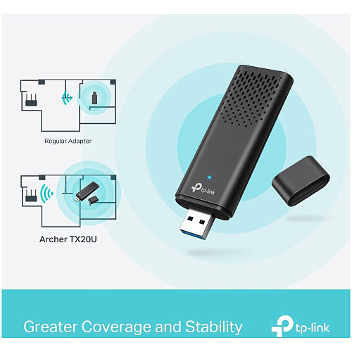 Сетевая карта TP-LINK Archer TX20U  Wi-Fi6  AX1800 USB3.0