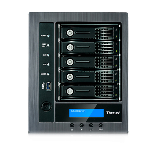 Сетевое хранилище NAS Thecus N5810Pro 5 x 3.5'' SATA, USB 3.0, HDMI output, iSCSI