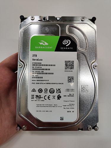 Внутренний жесткий диск 3,5" 2Tb Seagate (ST2000DM008) 256Mb 7200rpm SATA3 Barracuda УЦЕНКА