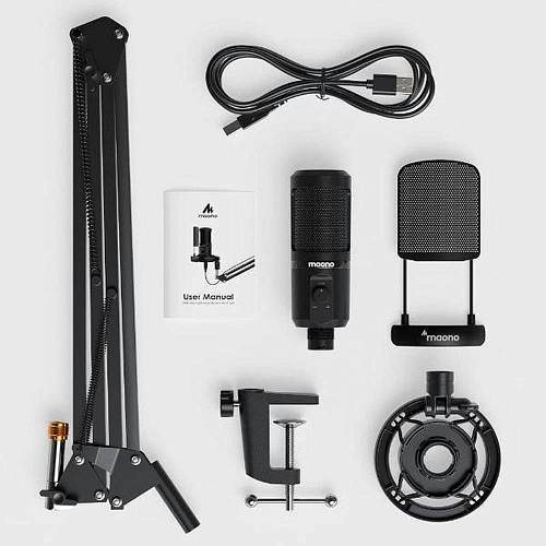Микрофон  Maono AU-PM461S Podcasting Microphone Kit Black