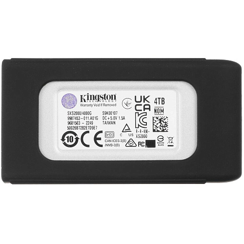 Внешний SSD-накопитель 4Tb Kingston XS2000 SXS2000/4000GA (SSD) USB 3.2 серебристый