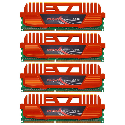 Модуль памяти DIMM 8Gb 4x2Gb KIT DDR3 PC12800 1600MHz Geil Enhance Corsa (GEC38GB1600C9QC)