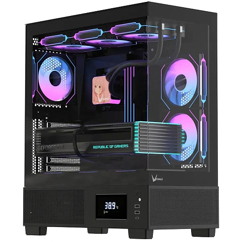 Корпус ATX Miditower Formula Crystal E1 Floe Black