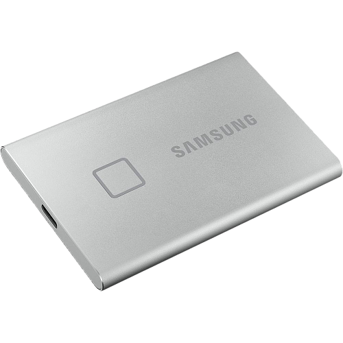 Внешний SSD-накопитель 1Tb Samsung T7 Touch MU-PC1T0S/WW (SSD) USB 3.2 Type C Серебристый