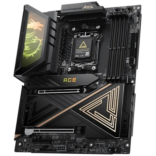 Материнская плата MSI MEG X870E Ace Max Socket-AM5 AMD X870E 4xDDR5, 4xSATA3, RAID, 5xM.2, 2xPCI-E16x, 9xUSB3.2, 4xUSB3.2 Type C, WiFi, HDMI, 10+5Glan, ATX Ret