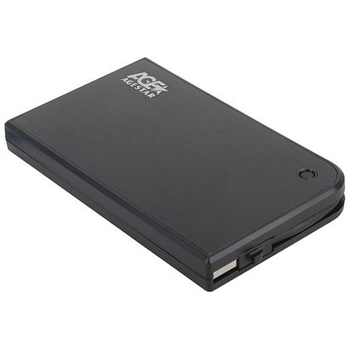 Корпус 2.5" AgeStar 3UB2A14 SATA, USB3.0 Black