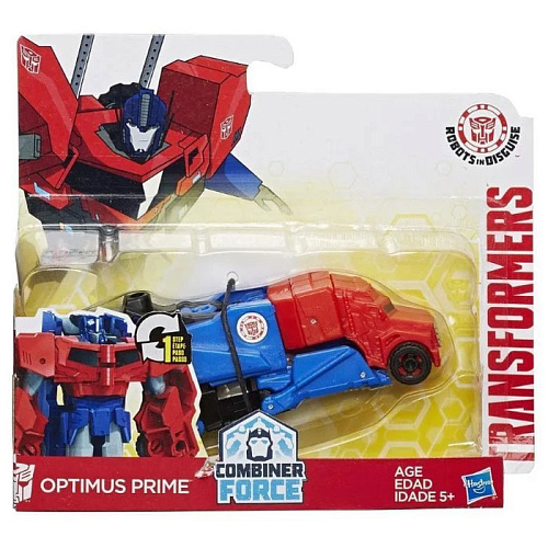 Hasbro Transformers B0068 Трансформеры Роботс-ин-Дисгайс Уан-Стэп Оптимус Прайм 