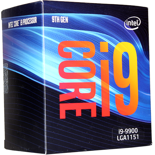 Процессор Intel Core i9-9900, 3.1ГГц, (Turbo 5ГГц), 8-ядерный, L3 16МБ, LGA1151v2, BOX