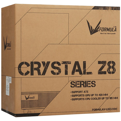 Корпус ATX Miditower Formula Crystal Z8 Floe White