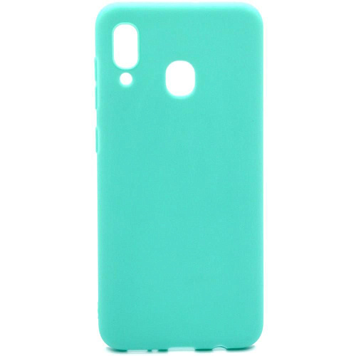 Чехол для Samsung Galaxy A30 (2019) SM-A305\A20 (2019) SM-A205 Zibelino Soft Matte бирюзовый