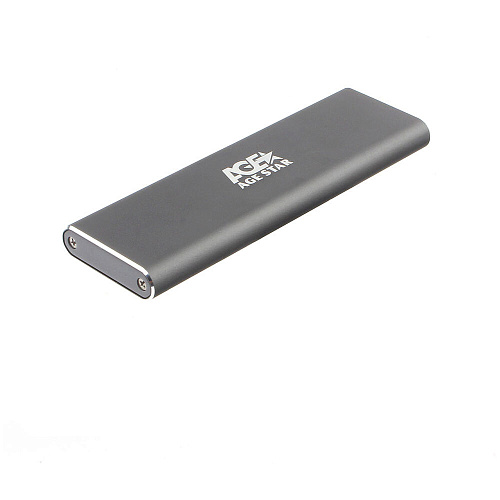 Корпус для SSD AgeStar 3UBNF1C M.2 NGFF (B-key), USB3.0 Type C Gray