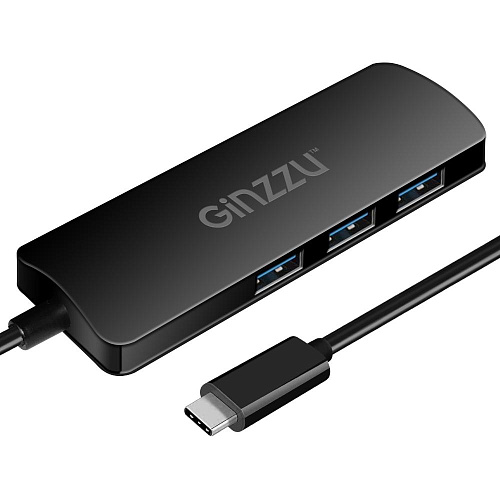 Card Reader внешний GiNZZU, (GR-872UB) Черный Type C HDMI+3xUSB3.0+U3:SD/TFx1
