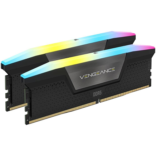 Модуль памяти DIMM 32Gb 2х16Gb DDR5 PC48000 6000MHz Corsair Vengeance RGB Black (CMH32GX5M2E6000C36) Intel XMP Memory
