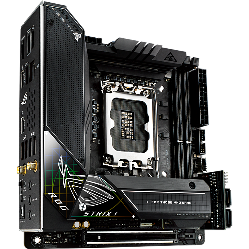 Материнская плата ASUS ROG Strix Z690-I Gaming WiFi Z690 Socket-1700 2xDDR5, 4xSATA3, RAID, 2xM.2, 1xPCI-E16x, 5xUSB3.2, 2xUSB3.2 Type C, HDMI, WiFi, 2.5Glan, mini-ITX