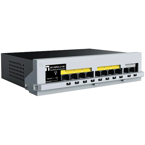 Коммутатор Netis ST110PDI-2-130 (L2) 10x100Мбит/с 8PoE+130W неуправляемый