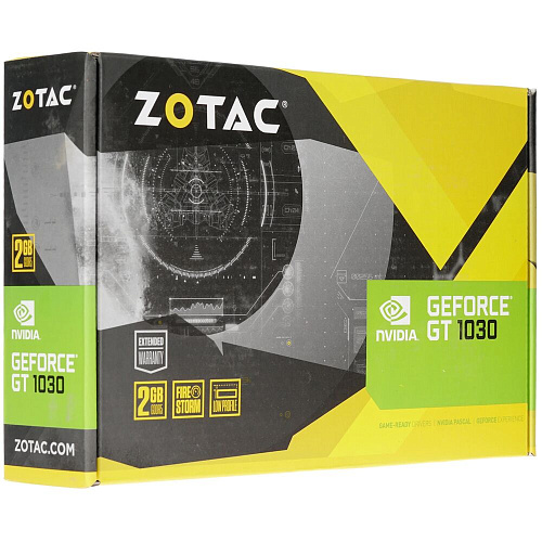 Видеокарта Zotac GeForce GT 1030 2048Mb, GT 1030 (ZT-P10300A-10L) DVI-D, HDMI Ret