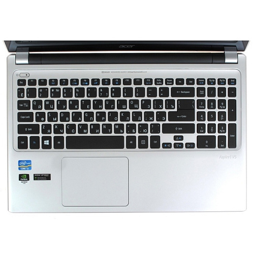 Ноутбук Acer Aspire  V5-571PG-53336G50Mass Core i5 3337U/6Gb/500Gb/DVD-SM/NV GT710M 1Gb/15.6"HD Multi-touch/WF/BT/Cam/Win8 Silver 