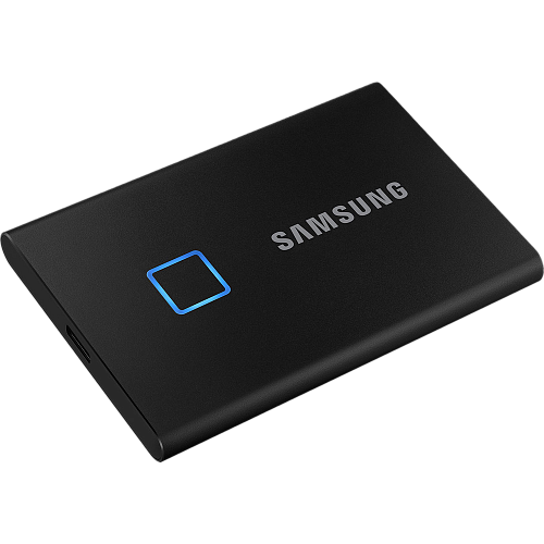 Внешний SSD-накопитель 2Tb Samsung T7 Touch MU-PC2T0K/WW (SSD) USB 3.2 Type C Черный УЦЕНКА