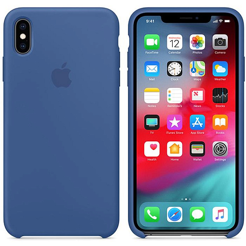 Чехол для Apple iPhone Xs Max Silicone Case Delft Blue