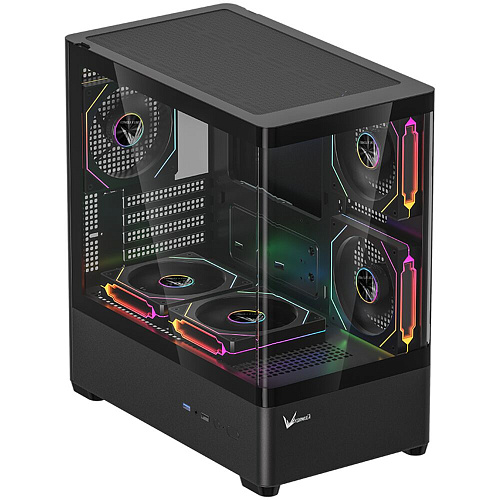 Корпус MicroATX Minitower Formula Crystal U1M Floe Black