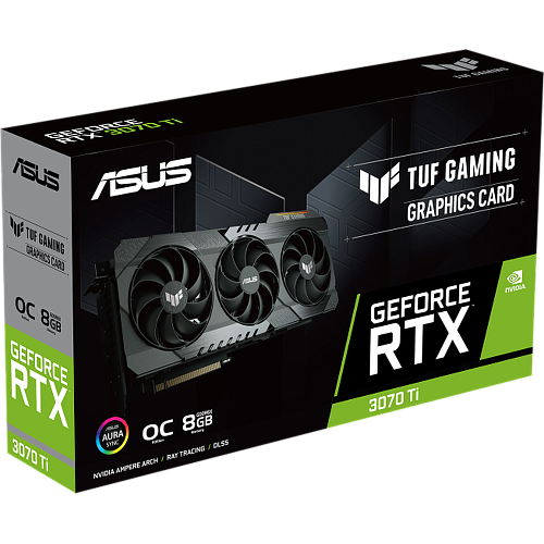 Видеокарта ASUS GeForce RTX 3070 Ti 8192Mb, TUF Gaming O8G (TUF-RTX3070Ti-O8G-Gaming) 2xHDMI, 3xDP, Ret УЦЕНКА