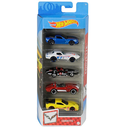 Mattel Hot Wheels 1806/GTN35 Подарочный набор из 5 машинок (Corvette)