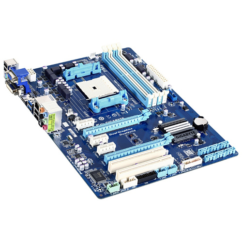 Материнская плата Gigabyte GA-F2A75-D3H Soc-FM2 AMD A75 4xDDR3, 2xPCI-E16x, 6xSATA3, 4xUSB3.0, GLan, Raid, ATX Ret