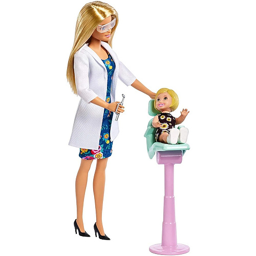 Кукла Mattel Barbie из серии "Кем быть?" DHB63/FXP16 Врач стоматолог