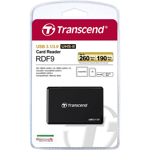 Card Reader Transcend All in 1 Multi SDHC (TS-RDF9K) USB 3.1 Черный