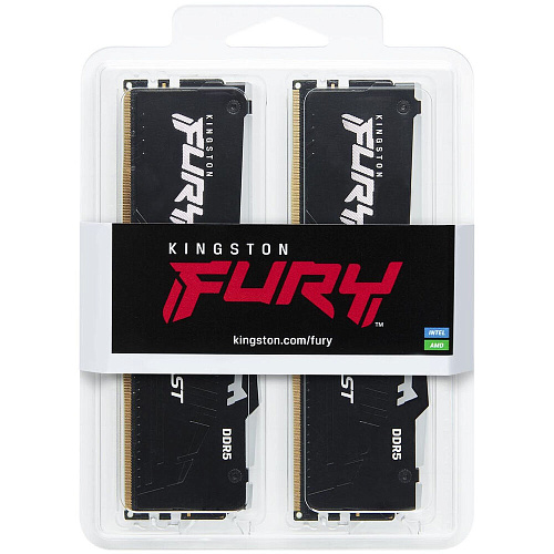 Модуль памяти DIMM 64Gb 2х32Gb DDR5 PC48000 6000MHz Kingston Fury Beast Black RGB EXPO (KF560C36BBEAK2-64)