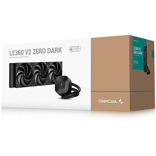 Система водяного охлаждения Deepcool LE360 V2 Zero Black S1200/1700/1851/1954/AM4/AM5 Ret