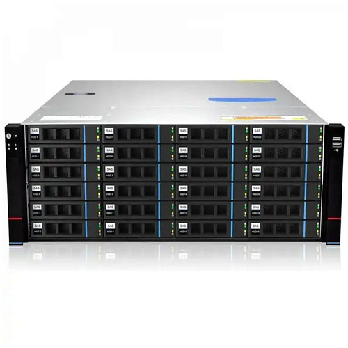 Корпус Gooxi RMC4124-670-HSE-D 4U 24bay chassis ,Expander backplane rear 2*2.5"SAS/SATA 1300W 1+1 EU power cables rail kit