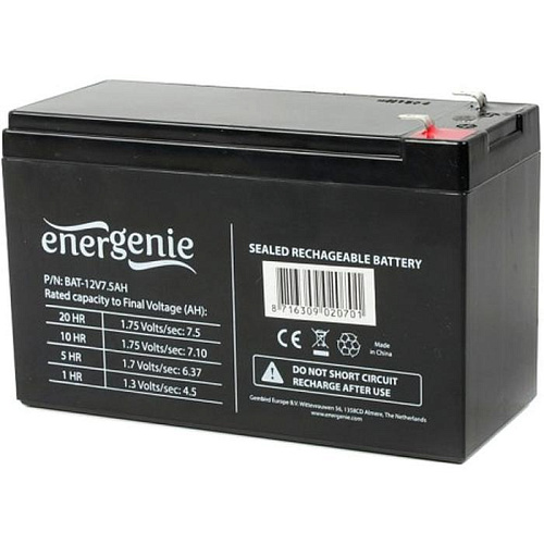 Батарея Energenie BAT-12V7.5AH, 12V 7.5Ah