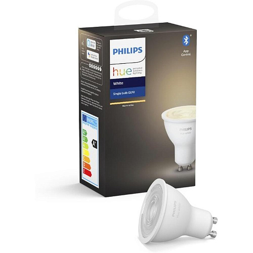 Умная лампочка Philips Hue White 5.5W GU10 1 шт.