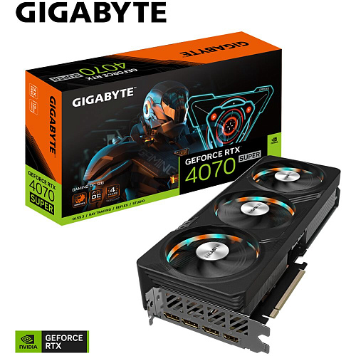 Видеокарта Gigabyte GeForce RTX 4070 Super 12288Mb, Gaming OC 12G (GV-N407SGAMING OC-12GD) 1xHDMI, 3xDP, Ret