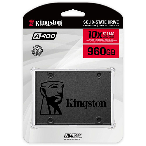 Внутренний SSD-накопитель 960Gb Kingston SA400S37/960G SATA3 2.5" A400 УЦЕНКА