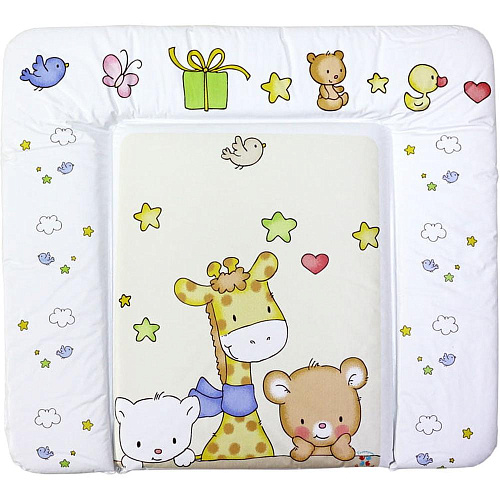 Пеленальный матрасик Топотушки "Детский Мир" бежевый. (82x73 см.)