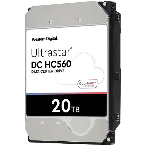 Внутренний жесткий диск 3,5" 20Tb WD (WUH722020BLE6L4 0F38785) 512Mb 7200rpm SATA3 Ultrastar DC HC560