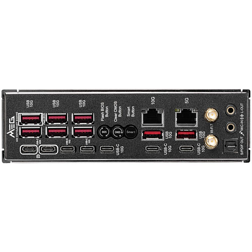 Материнская плата MSI MEG X870E Godlike Socket-AM5 AMD X870E 4xDDR5, 4xSATA3, RAID, 5xM.2, 2xPCI-E16x, 8xUSB3.2, 5xUSB3.2 Type C, DP, WiFi, 2xGlan, ATX Ret