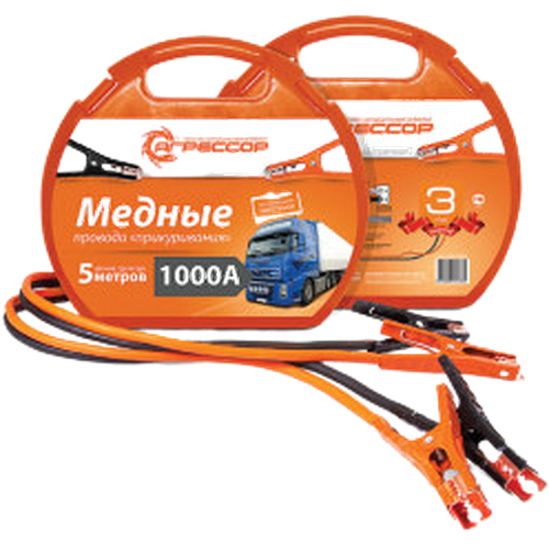 Пусковые провода Агрессор AGR-1000 медные 5м