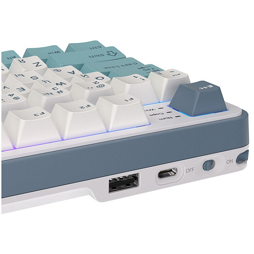 Клавиатура беспроводная Royal Kludge RK-S98 Wireless (RK Brown Switch) RGB (русская раскладка) Light Cloud