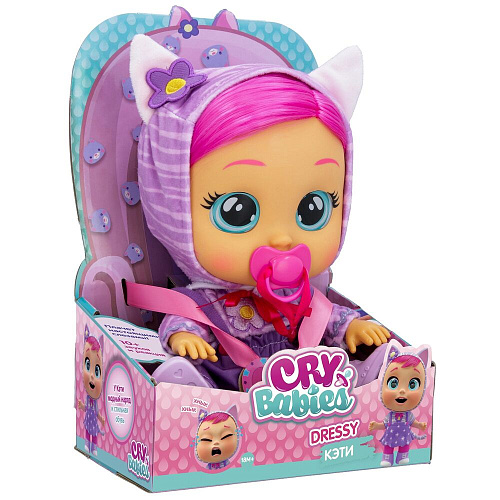 Кукла IMC Toys Crybabies Кукла Кэти Dressy интерактивная плачущая 40889