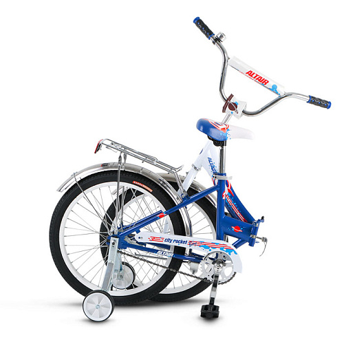 Двухколесный велосипед ALTAIR CITY BOY 20 compact (20" 1 ск. скл.) белый/синий
