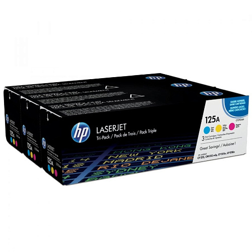 Набор картриджей HP CF373AM №125A для CP1215/1515 (CB541A+CB542A+CB543A)
