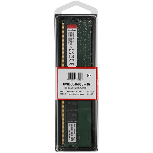 Модуль памяти DIMM 16Gb DDR5 PC44800 5600MHz Kingston (KVR56U46BS8-16)