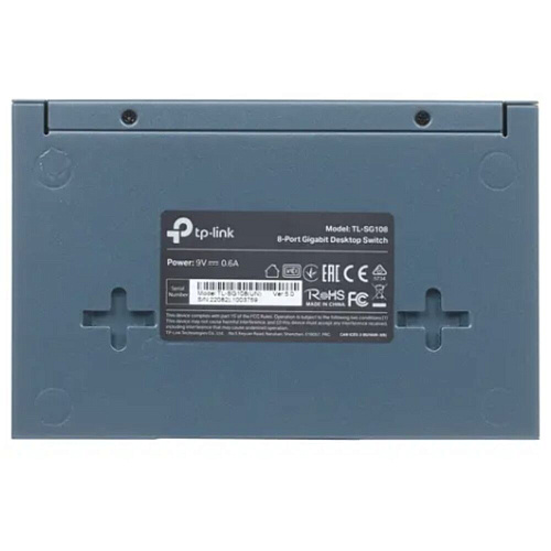 Коммутатор TP-LINK TL-SG108 неуправляемый 8x1000BASE-T, metal case