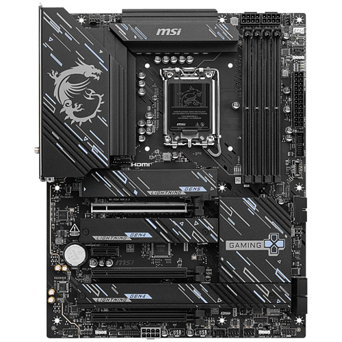 Материнская плата MSI Z890 Gaming Plus WiFi Z890 Soc-1851 4xDDR5, 4xSATA3, RAID, 4хM.2, 4xPCI-E16x, 3xUSB3.2, 2xUSB3.2 Type C, DP, HDMI, WiFi, 5Glan, ATX
