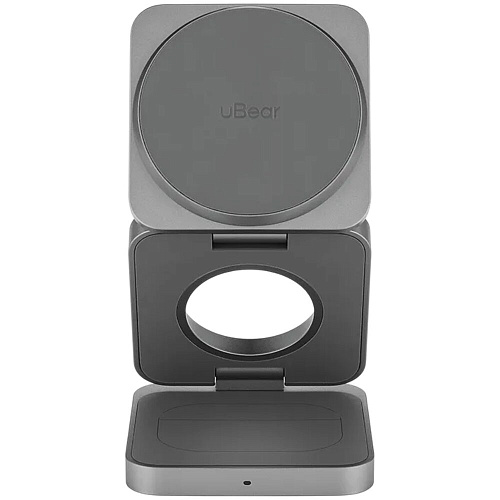 Беспроводная зарядная панель 3 в 1 Для IPhone, Apple Watch, Airpods uBear Balance Ultra Qi2.2 35W Grey