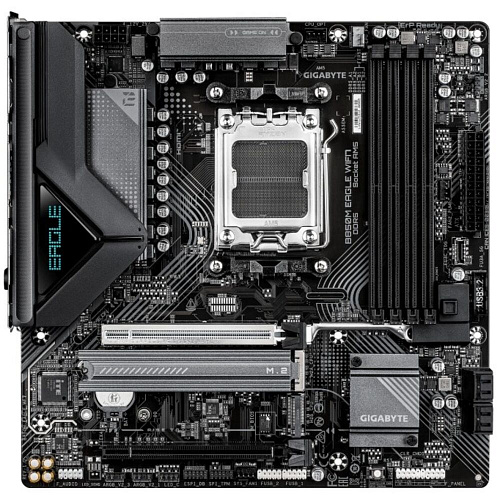 Материнская плата Gigabyte B850M Eagle WiFi7 Socket-AM5 AMD B850 4xDDR5, 4xSATA3, RAID, 2xM.2, 2xPCI-E16x, 3xUSB3.2, 1xUSB3.2 Type C, DP, HDMI, WiFi, 2.5Glan mATX