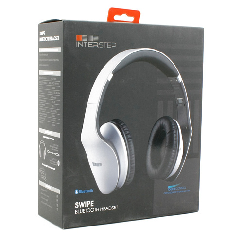 Bluetooth гарнитура Interstep SWIPE SBH-200 белая